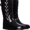 Hunter Women's Original Short Refined Quilted Gloss Rain Boot