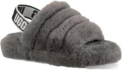 UGG Kids Fluff Yeah Slide 18 UGG Kids Fluff Yeah Slide -Prime Shoes Shop ugg childrens kids fluff yeah slide charcoal 1098494k chrc 37033.1647038453