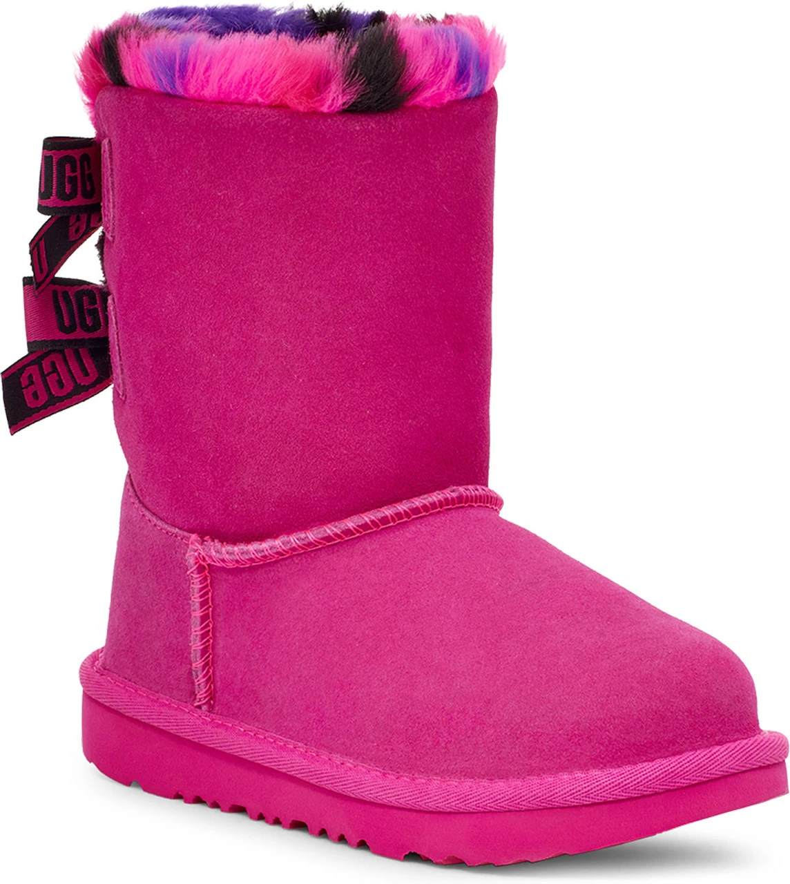 UGG Toddlers Bailey Bow Plaid Punk 4 UGG Toddlers Bailey Bow Plaid Punk - Image 2