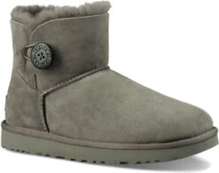 UGG Women's Mini Bailey Button II 9 UGG Women's Mini Bailey Button II -Prime Shoes Shop ugg mini bailey button ii grey 1016422 grey 92049.1631549679